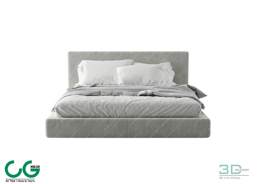 Modern Double Bed 31 3dsmax File