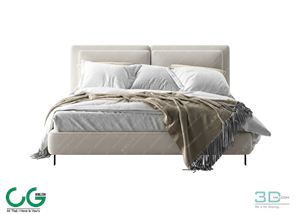 Modern Double Bed 32 3dsmax File