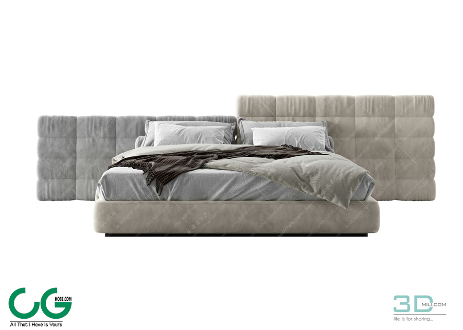 Modern Double Bed 33 3dsmax File