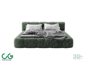 Modern Double Bed 35 3dsmax File
