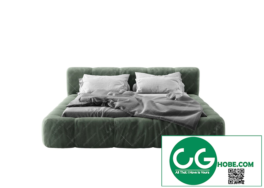 Modern Double Bed 35 3dsmax File