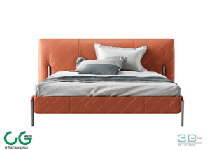 Modern Double Bed 37 3dsmax File