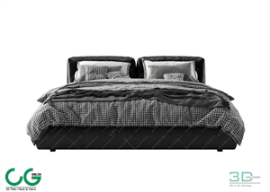 Modern Double Bed 39 3dsmax File