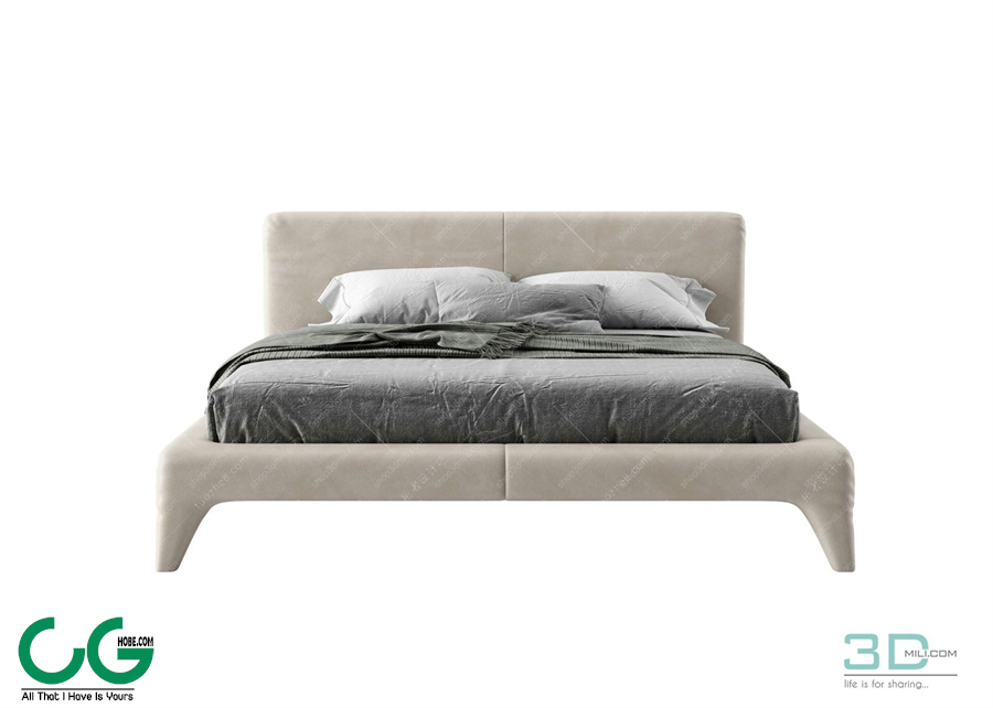 Modern Double Bed 40 3dsmax File
