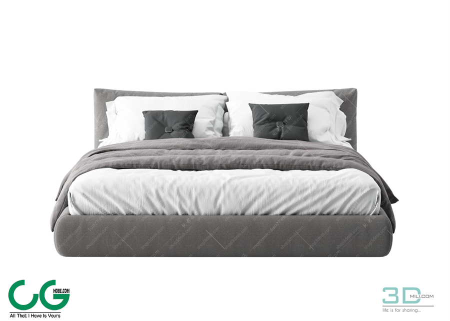 Modern Double Bed 43 3dsmax File