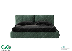 Modern Double Bed 45 3dsmax File