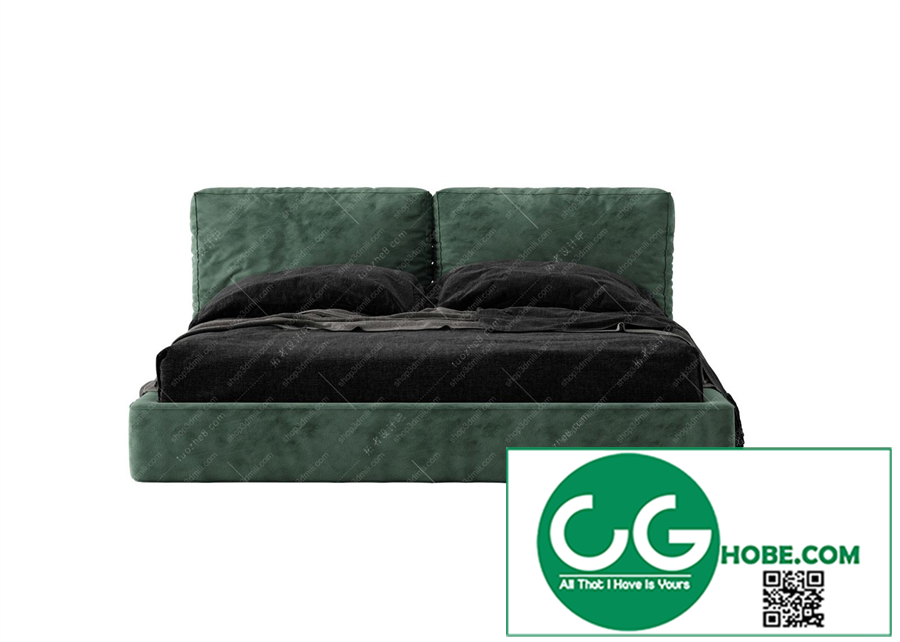 Modern Double Bed 45 3dsmax File
