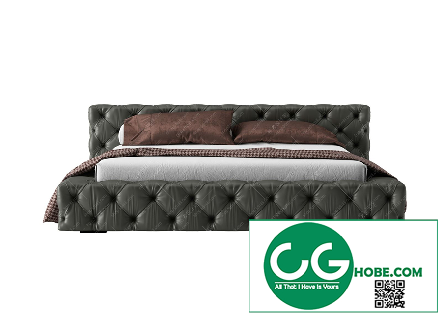 Modern Double Bed 47 3dsmax File