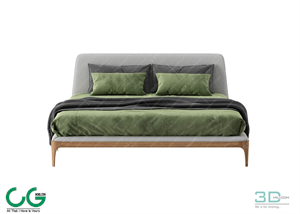 Modern Double Bed 49 3dsmax File