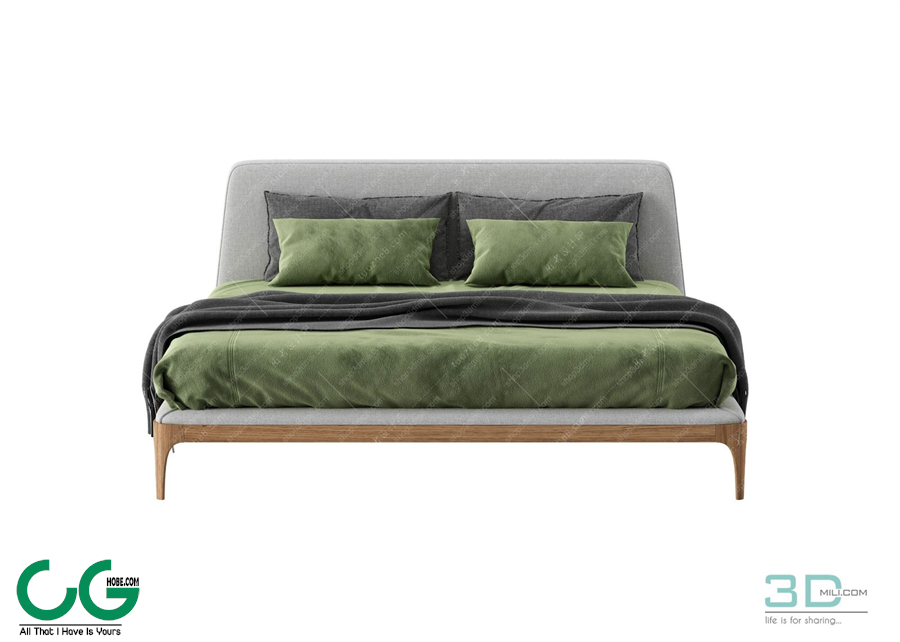 Modern Double Bed 49 3dsmax File