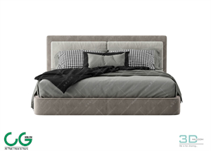 Modern Double Bed 50 3dsmax File