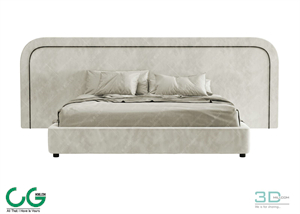 Modern Double Bed 51 3dsmax File