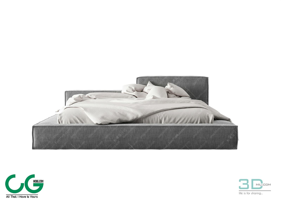 Modern Double Bed 52 3dsmax File