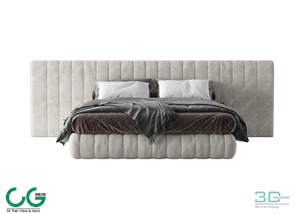 Modern Double Bed 53 3dsmax File