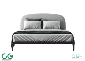 Modern Double Bed 58 3dsmax File