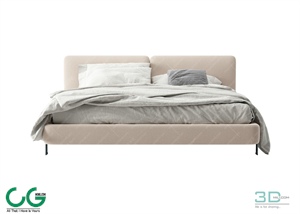 Modern Double Bed 63 3dsmax File
