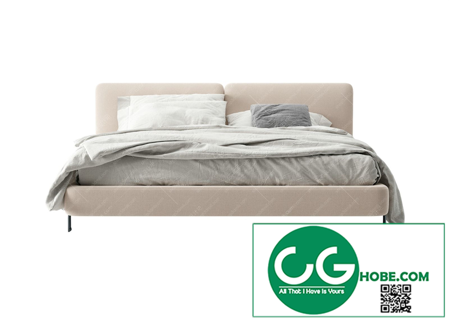 Modern Double Bed 63 3dsmax File
