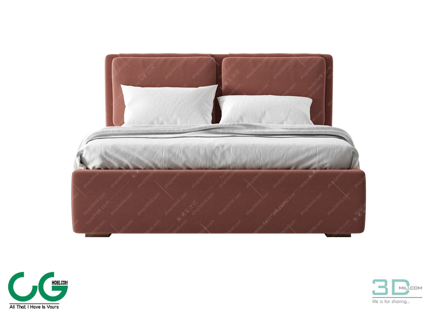 Modern Double Bed 65 3dsmax File