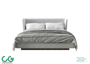 Modern Double Bed 68 3dsmax File