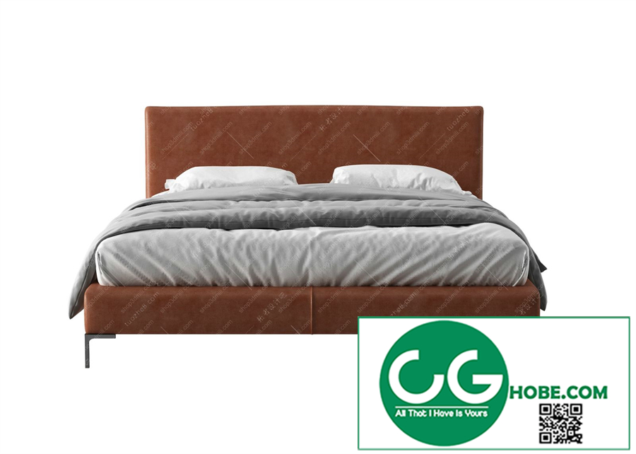 Modern Double Bed 71 3dsmax File