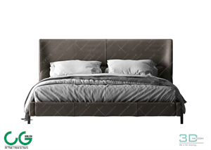 Modern Double Bed 73 3dsmax File