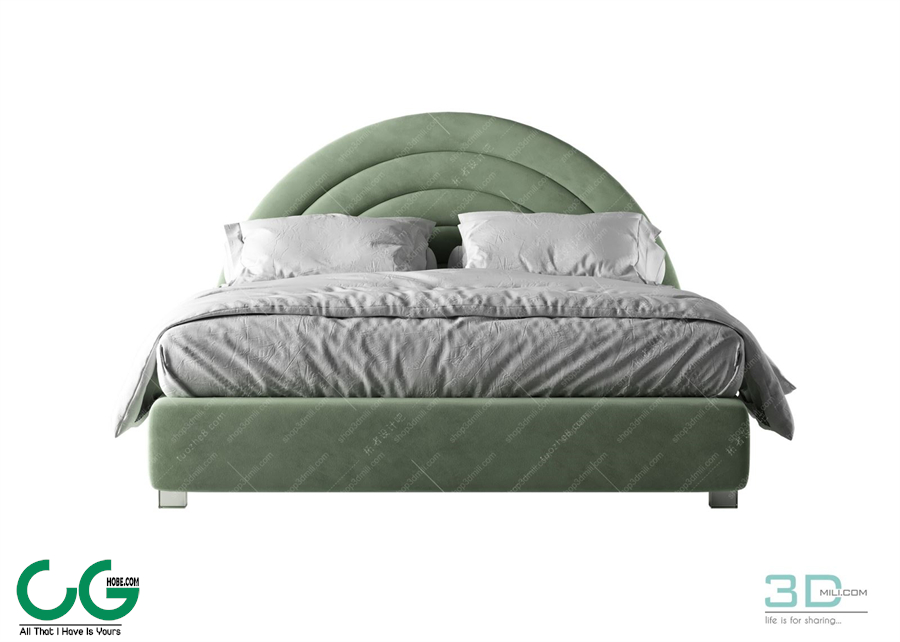 Modern Double Bed 74 3dsmax File