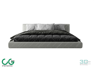 Modern Double Bed 76 3dsmax File
