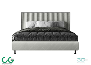 Modern Double Bed 77 3dsmax File