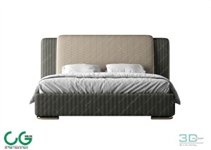 Modern Double Bed 78 3dsmax File