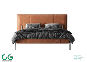 Modern Double Bed 79 3dsmax File