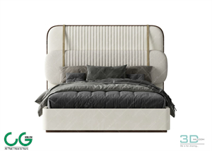 Modern Double Bed 80 3dsmax File