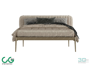 Modern Double Bed 81 3dsmax File