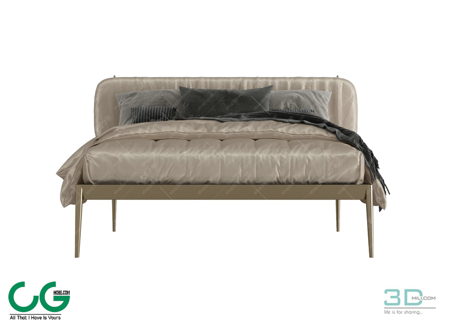 Modern Double Bed 81 3dsmax File