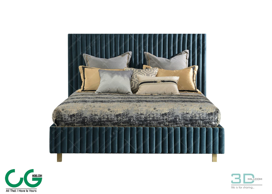 Modern Double Bed 82 3dsmax File