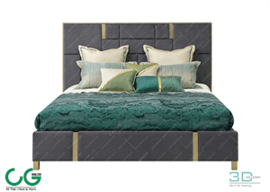 Modern Double Bed 83 3dsmax File
