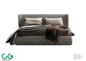 Modern Double Bed 84 3dsmax File