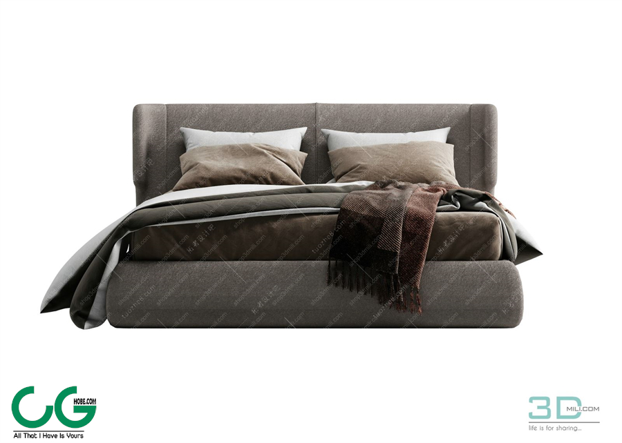 Modern Double Bed 84 3dsmax File