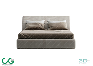 Modern Double Bed 85 3dsmax File