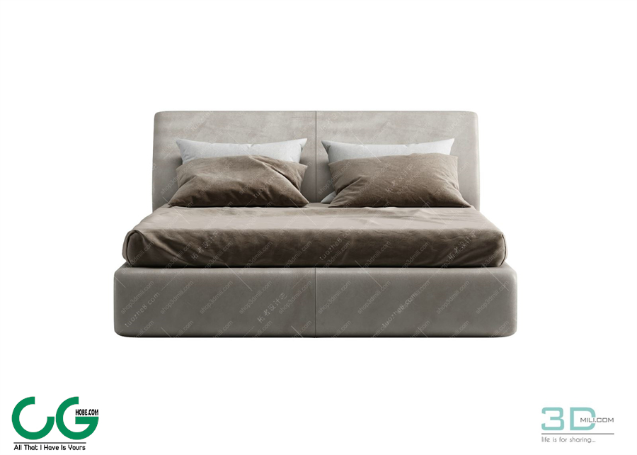 Modern Double Bed 85 3dsmax File