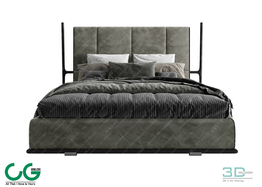 Modern Double Bed 86 3dsmax File