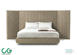Modern Double Bed 87 3dsmax File