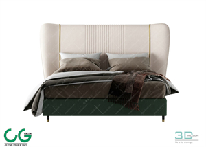 Modern Double Bed 88 3dsmax File