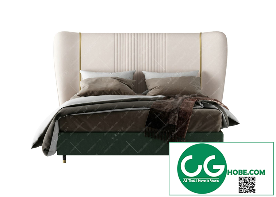 Modern Double Bed 88 3dsmax File