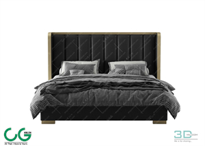 Modern Double Bed 89 3dsmax File