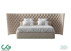 Modern Double Bed 92 3dsmax File