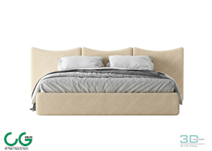 Modern Double Bed 94 3dsmax File
