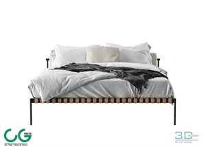 Modern Double Bed 95 3dsmax File
