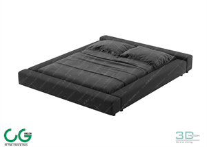 Modern Double Bed 96 3dsmax File