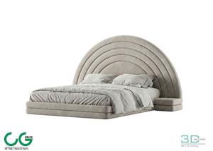 Modern Double Bed 97 3dsmax File