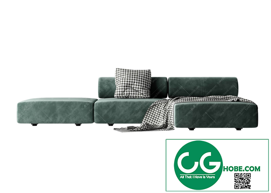 Multi-seat sofa 01 3D Model
